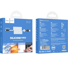 Кабель HOCO X21 USB - Lightning 2A, 1 м Black+White (6957531071365)