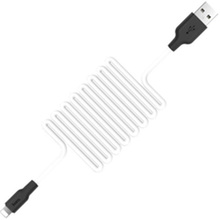 Кабель HOCO X21 USB - Lightning 2A, 1 м Black+White (6957531071365)