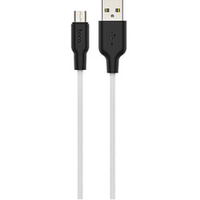 Кабель HOCO X21 USB - Micro-USB 2A 1 м Black+White (6957531071389)