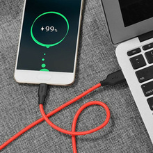Кабель HOCO X21 USB - USB Type-C 2A 1 м Black+Red (6957531071419)