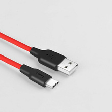 Кабель HOCO X21 USB - USB Type-C 2A 1 м Black+Red (6957531071419)