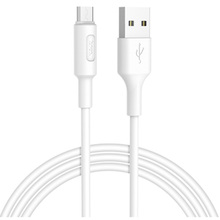 Кабель HOCO X25 USB - Micro-USB 2A 1м White (6957531080138)