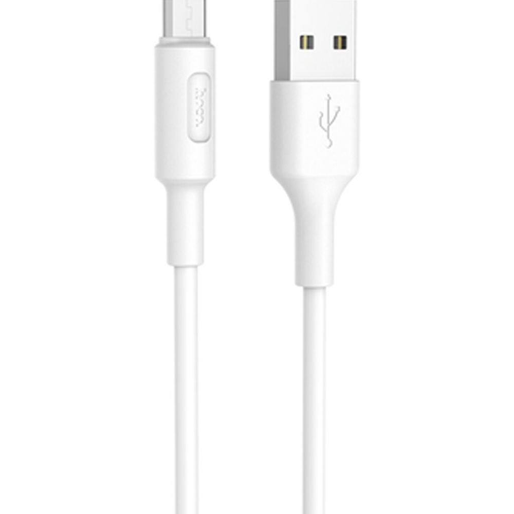 Кабель HOCO X25 USB - Micro-USB 2A 1м White (6957531080138)