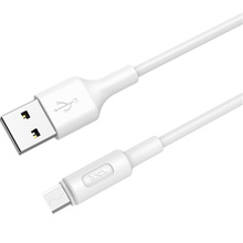 Кабель HOCO X25 USB - Micro-USB 2A 1м White (6957531080138)