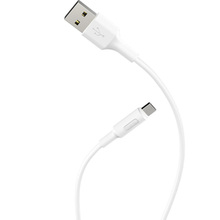 Кабель HOCO X25 USB - Micro-USB 2A 1м White (6957531080138)