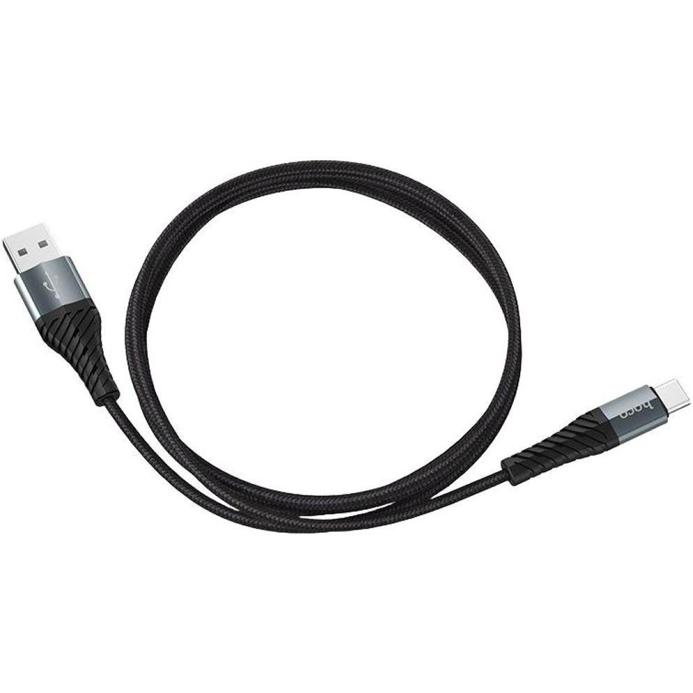 Кабель HOCO X38 USB-A - Type-C 1м Black Дополнительно оплётка кабеля