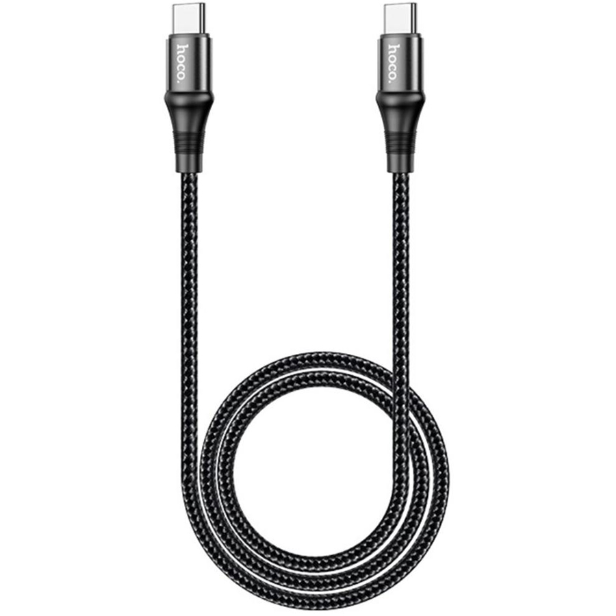 Кабель HOCO X50 Type-C - Type-C Exquisito 100W 1м Black Додатково обплетення кабелю