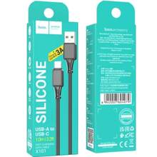 Кабель HOCO X101 USB - USB Type-C 1м Black (6942007604079)