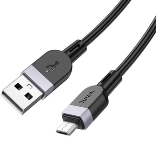 Кабель HOCO X109 Energy USB - micro-USB 1м Black (6942007636223) Додатково Сила струму: 2.4 А; Матеріал: алюмінієвий сплав, силіконове покриття