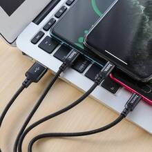 Кабель HOCO X14 USB - Lightning/Micro-USB/USB Type-C 1 м Black (6931474719157)