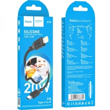 Кабель HOCO X90 Cool USB Type-C - Lightning 1м Black (6931474788382)