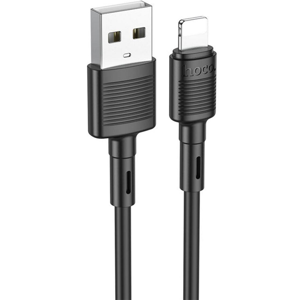 Кабель HOCO X83 USB to Lightning 2.4A 1m Black (6931474770868)