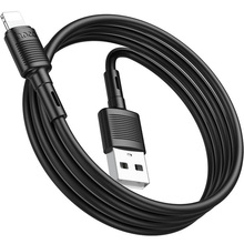 Кабель HOCO X83 USB to Lightning 2.4A 1m Black (6931474770868)