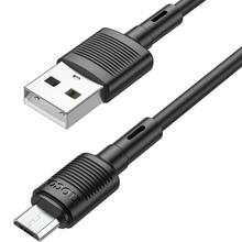 Кабель HOCO X83 USB to Micro-USB 2.4A 1m Black (6931474770882)