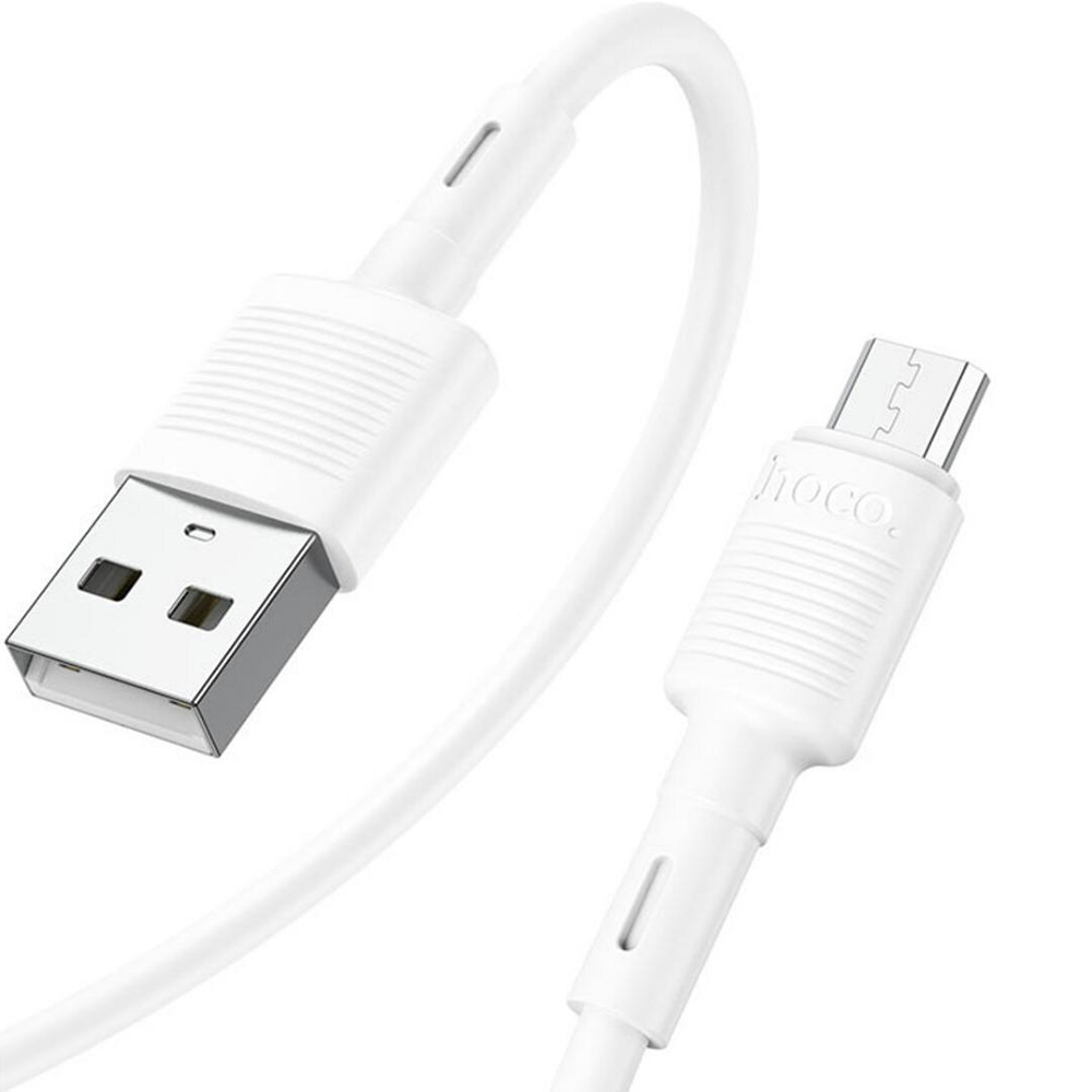 Кабель HOCO X83 USB to Micro-USB 2.4A 1m White (6931474770899) Тип USB - micro-USB