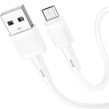 Кабель HOCO X83 USB to Micro-USB 2.4A 1m White (6931474770899)