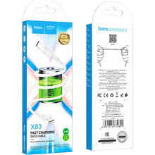 Кабель HOCO X83 USB to Micro-USB 2.4A 1m White (6931474770899)