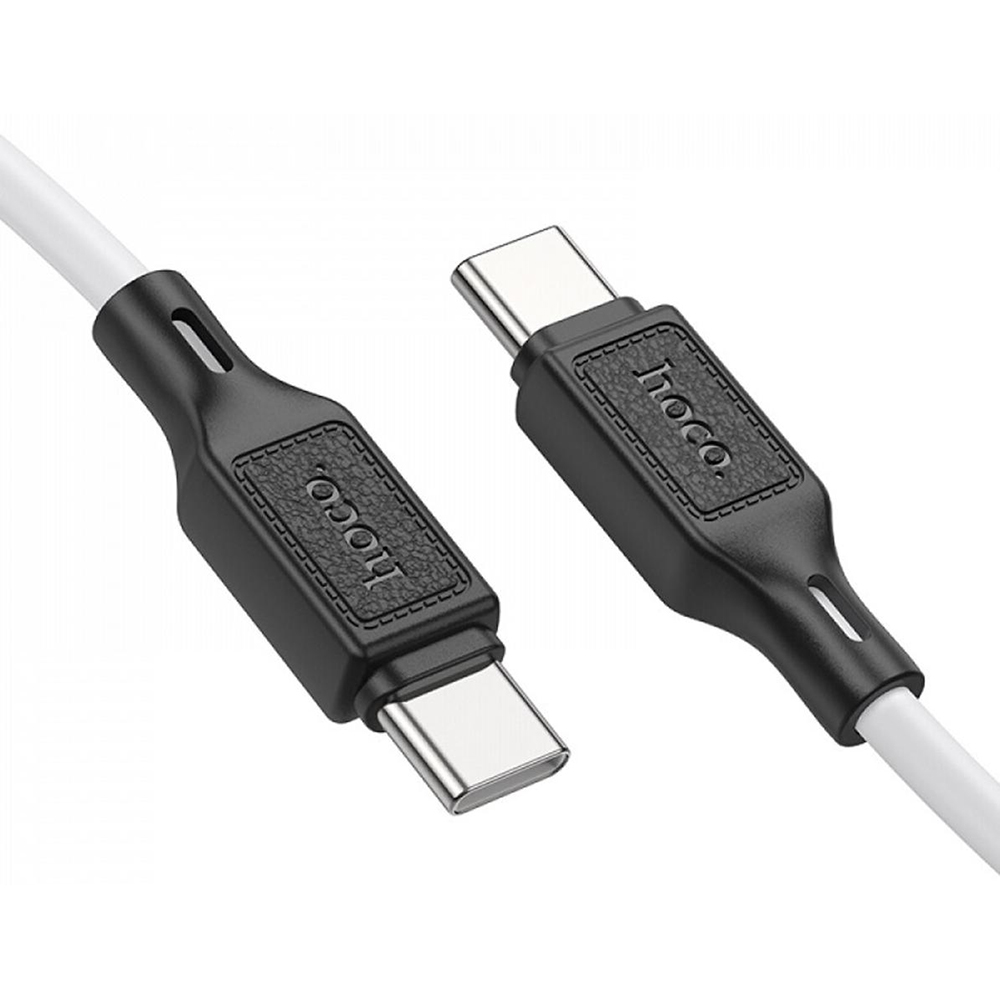 Кабель HOCO X90 Cool Type-C to Type-C 60W 3A 1m White (6931474788474) Длина 1