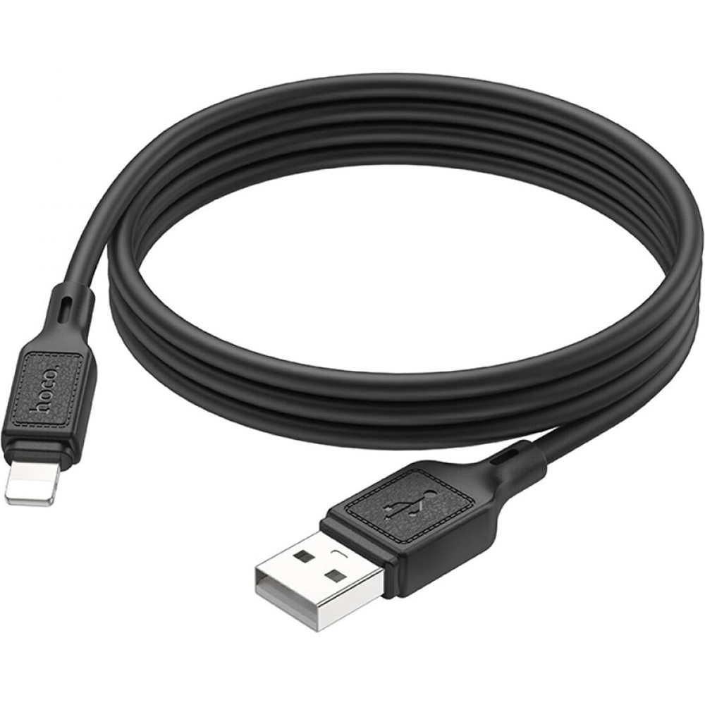 Фото 3 Кабель HOCO X90 Cool USB to Lightning 2.4A 1m Black (6931474788405)