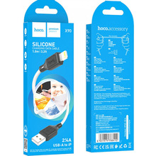 Кабель HOCO X90 Cool USB to Lightning 2.4A 1m White (6931474788412)