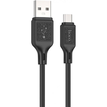 Кабель HOCO X90 Cool USB to Micro-USB 2.4A 1m Black (6931474788429)