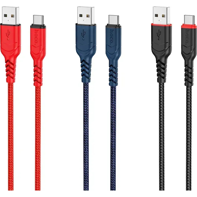 Кабель HOCO X59 USB для Type-C 3A 1 м Red (6931474744937) Підсвітка False