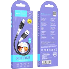 Кабель HOCO X82 USB to Lightning 2.4A 1 m Black (6931474768537)
