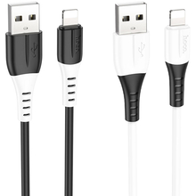Кабель HOCO X82 USB to Lightning 2.4A 1 m Black (6931474768537)