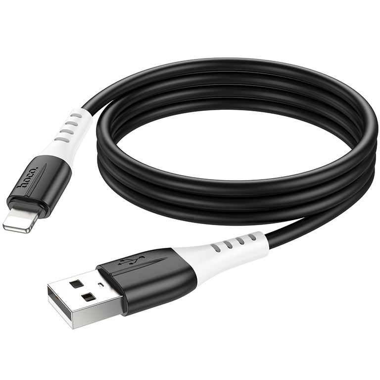 Кабель HOCO X82 USB to Lightning 2.4A 1 m Black (6931474768537) Дополнительно вес: 21 г; материал: силикон