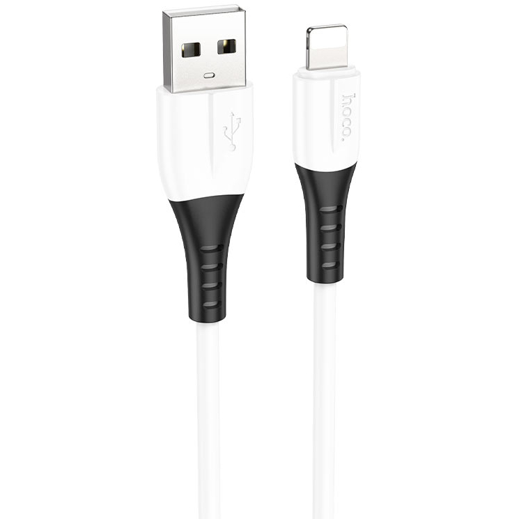 Кабель HOCO X82 USB to Lightning 2.4A 1 m White (6931474768544) Додатково вага: 21 г; матеріал: силікон