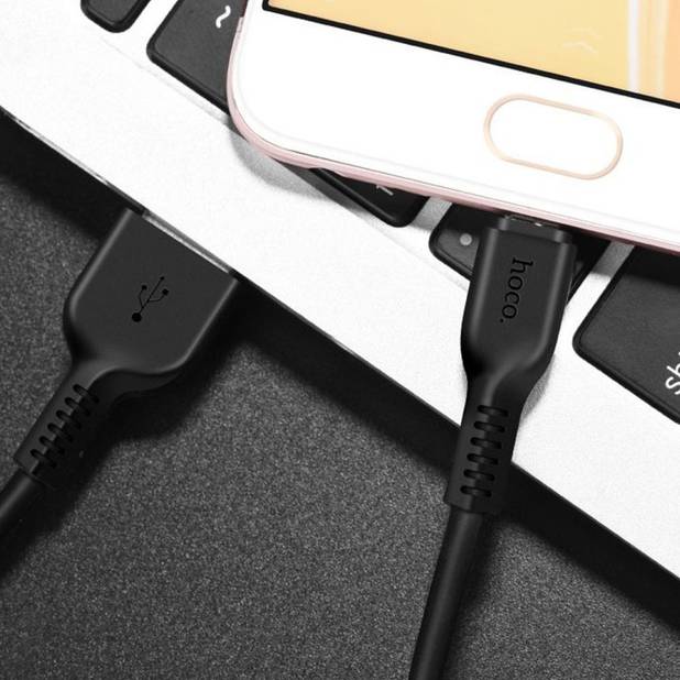 Кабель HOCO X20 USB - micro-USB 1 м Black (6957531068822) Длина 1