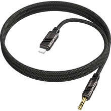 Перехідник BOROFONE BL22 Dignity Digital Audio Conversion Cable Lightning - AUX 1м Black (6941991117749)