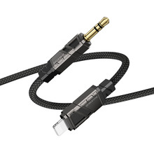 Перехідник BOROFONE BL22 Dignity Digital Audio Conversion Cable Lightning - AUX 1м Black (6941991117749)