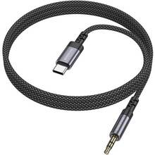 Кабель BOROFONE BL24 Type-C M-Jack 3.5mm 1m Metal Grey (6941991118982)