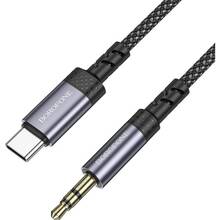 Кабель BOROFONE BL24 Type-C M-Jack 3.5mm 1m Metal Grey (6941991118982)