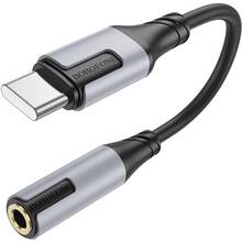 Перехідник BOROFONE Type-C to 3.5mm Black (BV19)