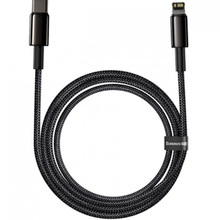 Кабель BASEUS Tungsten Gold USB Type-C - Lightning 20W 2 м Black (CATLWJ-A01)