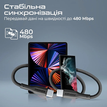 Кабель PROMATE USB-C - USB-C 3А 2 м Black (xcord-cc200 black)