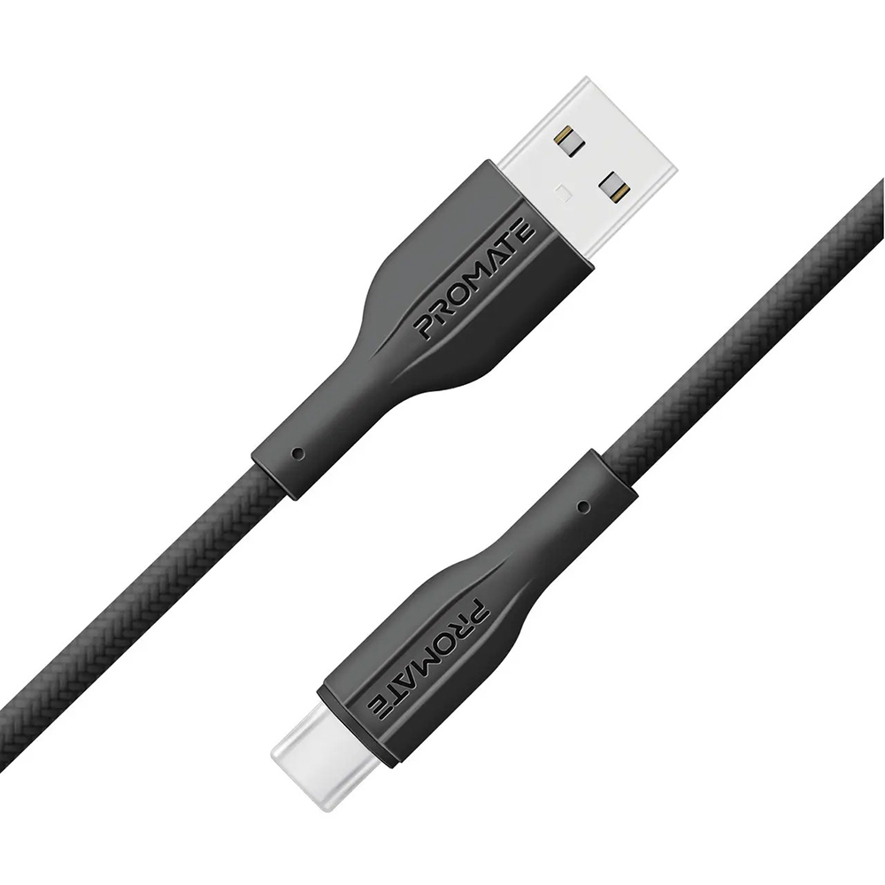 Кабель PROMATE USB-A - USB-C 2А 2 м Black (xcord-ac200 black) Кабель PROMATE USB-A - USB-C 2А 2 м Black (xcord-ac200 black)