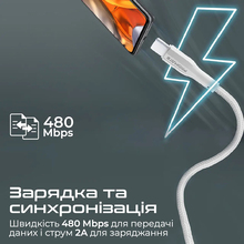 Кабель PROMATE USB-A - USB-C 2А 2 м White (xcord-ac200 white)