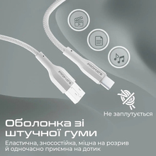 Кабель PROMATE USB-A - USB-C 2А 2 м White (xcord-ac200 white)
