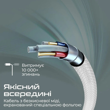 Кабель PROMATE USB-A - USB-C 2А 2 м White (xcord-ac200 white)
