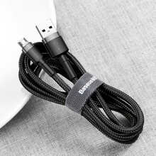 Кабель BASEUS Cafule Cable USB - Micro-USB 3 м Grey/Black (CAMKLF-HG1)
