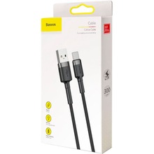 Кабель BASEUS Cafule Cable USB - USB Type-C 3 м Grey/Black (CATKLF-UG1)