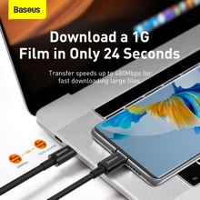 Кабель BASEUS Superior Series Fast Charging Data Cable USB Type-C - USB Type-C 100W 1 м Black (CATYS-B01)