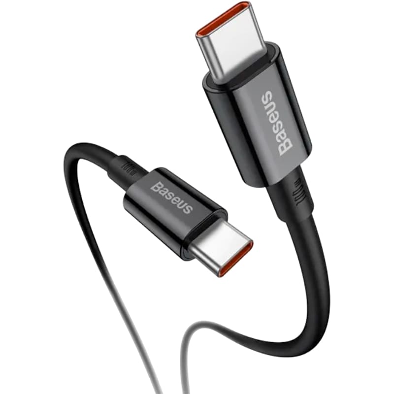 Кабель BASEUS Superior Series Fast Charging Data Cable USB Type-C - USB Type-C 100W 1 м Black (CATYS-B01) Дополнительно Благодаря прочной и гибкой оболочке из ABS демонстрирует устойчивость к изгибам и изломам; Интеллектуальный чип автоматически идентифицирует подключенное устройство и устанавливает оптимальные параметры зарядки