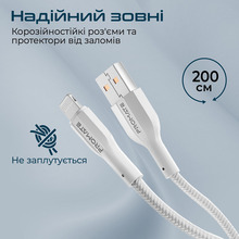 Кабель PROMATE Lightning to USB 2A 2 м White (xcord-ai200.white)