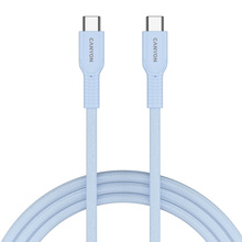 Кабель CANYON OnWire 60CL USB Type-C-USB Type-C 60W COLOR Braided 1м Light Blue (CND-CCAP60AB10LBL)