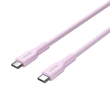Кабель CANYON OnWire 60CL USB Type-C-USB Type-C 60W COLOR Braided 1м Pink (CND-CCAP60AB10PK)