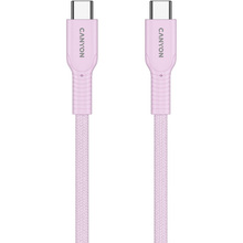 Кабель CANYON OnWire 60CL USB Type-C-USB Type-C 60W COLOR Braided 1м Pink (CND-CCAP60AB10PK)